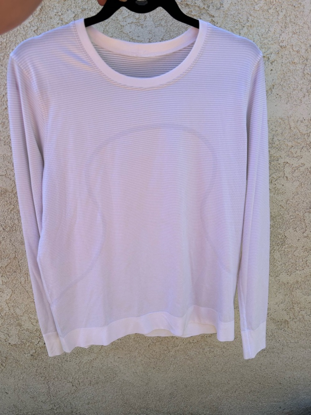 lululemon athletica Long Sleeve Crew in Soft white xl